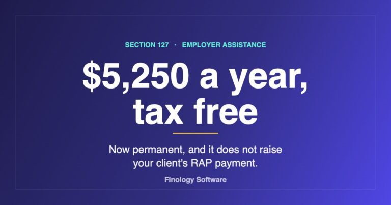 Section 127 employer educational assistance: $5,250 a year, tax free