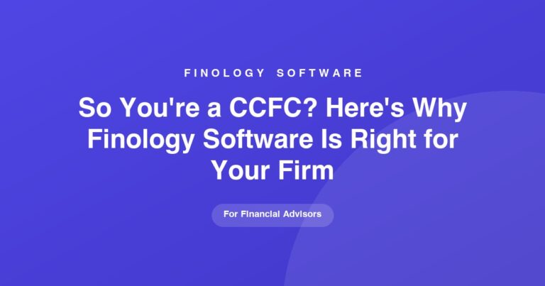 CCFC holders and Finology Software